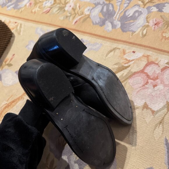 Sam Edelmen 100% Leather Black Booties Gently Used - Picture 2 of 4